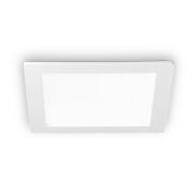 LED-taklampe Groove square 16,8x16,8 cm