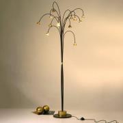 Imponerende LED-gulvlampe Fontaine brun-gull