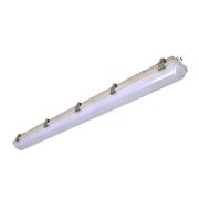 LED-våtromslampe 659, grå, 126 cm, 40 W