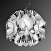 Slamp Flora – design-hengelampe, sølv, 50 cm