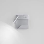 EGG DLS LED-vegglampe Rona, USB-port, hylle