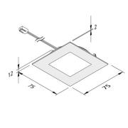 LED-møbelbelysning FAQ 68 5 stk stål 4W 940