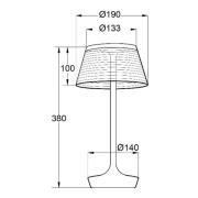 Aluminor La Petite Lampe LED-bordlampe, hvit