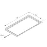 LED-benkbelysning Sky, 3 stk, 3 000 K, svart