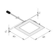 LED-møbelbelysning Dynamic FAQ 58 stål 3W CCT