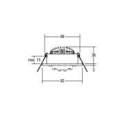 BRUMBERG LED-downlight, 38° rundt krem 2 700 K