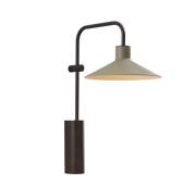 Bover Platet A02 LED-vegglampe med bryter, oliven