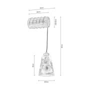 Vegglampe Flarino, furu, 1 lyskilde