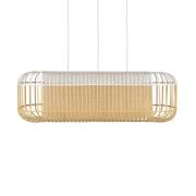 Forestier Bamboo oval L anheng hvit/naturell