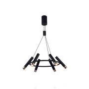 Hengelampe Elegance 6 lyskilder svart