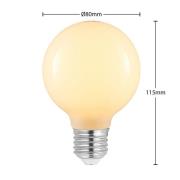 LED-pære E27 4W G80 2 700K dimbar, opal