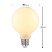 LED-pære E27 4 W G95 2 700 K globe, dimbar, opal