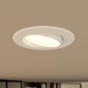 Prios LED innfelt lys Shima, hvit, 7 W, 3000K, dimbar