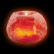 Saltkrystall telysholder, medium størrelse 700 g