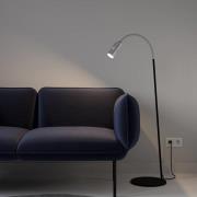 Neo! Floor LED-gulvlampe dimbar aluminium/sølv