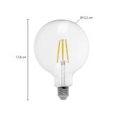 Arcchio LED-globepære, G125 E27 3,8 W, 2700 K, 806 lm