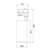 LED-skinnespotter Lucea 3 faser 15W hvit