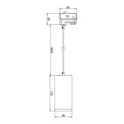 LED-pendellampe Lucea 3-krets 20W hvit