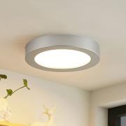 Prios LED-taklampe Edwina, sølv, 23 cm, sett med 10 stk