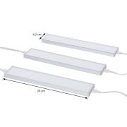 Prios Ashtonis LED-benkbelysning, 3 stk, 20 cm