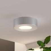 Prios LED-taklampe Edwina, sølv, 12 cm, sett med 2 stk