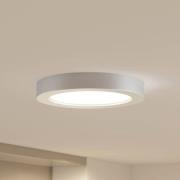 Prios LED-taklampe Edwina, sølv, 25 cm, sett med 2 stk