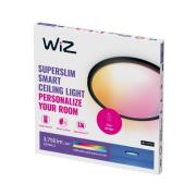 WiZ SuperSlim LED-taklampe RGBW Ø54cm svart