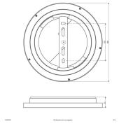 EVN ALR LED-panel hvit 12W Ø25cm 4 000K