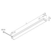 LED underskapslampe Top-Stick FMK, 3 000K, 120 cm