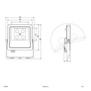 EVN Panthera utendørs LED-spot IP65 10W 4 000K