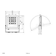 EVN Panthera utendørs LED-spot IP65 50 W 4 000K