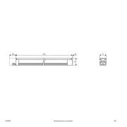 Bordo utenpåliggende LED-lampe i alu, lengde 31 cm