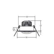 BRUMBERG BB13 innfelt dim-til-varm RC strukturhvit