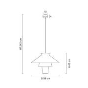 MARKET SET Ruche pendellampe, Ø 58 cm, okergult