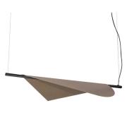 LED-pendellampe 22229, sandsvart/bronse