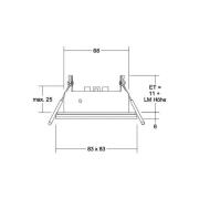 BRUMBERG Cover-Up-S modul IP44 kantet svart