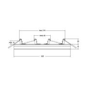 BRUMBERG Moon Midi LED-takpanel RC CCT Ø22,5 cm