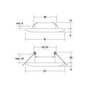 BRUMBERG Adapt innfelt LED-downlight, matt krom