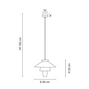 MARKET SET Ruche pendellampe, Ø 40 cm, hvit