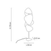 MARKET SET Gulvlampe Screen, papir, hvit, 179 cm  høy