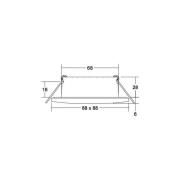 BRUMBERG Chooose LED-downlight kantet, nikkel