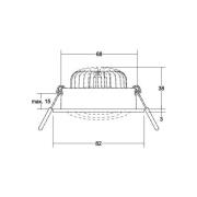 BRUMBERG BB34 LED-downlight ikke dimbar hvit