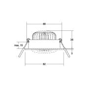 BRUMBERG BB33 innfelt RC driver rund hvit