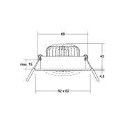 BRUMBERG BB37 LED-downlight ikke dimbar hvit