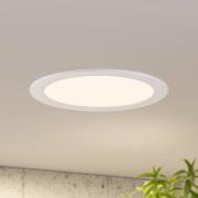 Prios LED-innbyggingslampe Cadance, hvit, 24 cm, sett med 10 stk, CCT