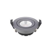 LED-takinnbyggingsspot Diled, Ø 8,5 cm 6W Dim-To-Warm antracitt