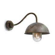 Vegglampe Circle 3238, buet, antikk messing