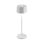 Zafferano Olivia 3K bordlampe IP65 hvit