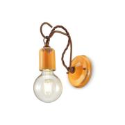 C665 vegglampe i vintagestil, gul