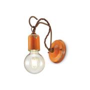 C665 vegglampe i vintagestil, oransje